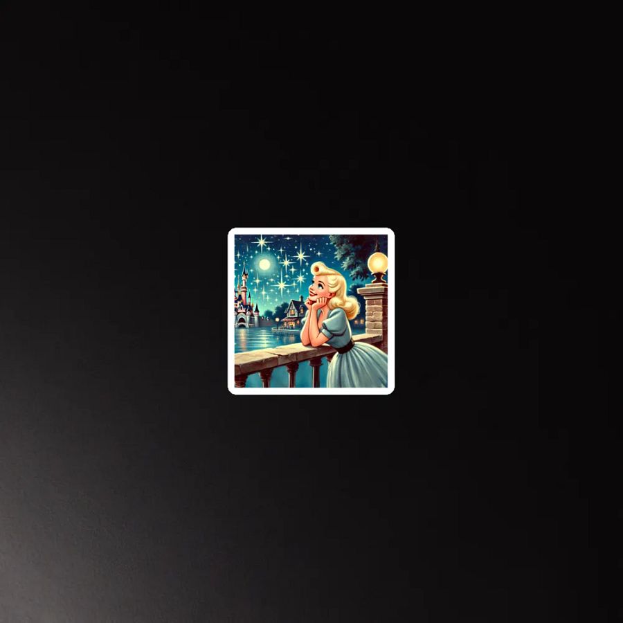 Dreaming on a Starry Night Square Magnets product image (5)