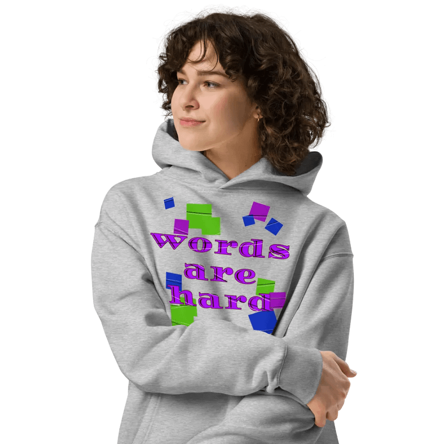 Words are hard Unisex Hoodie product image (34)