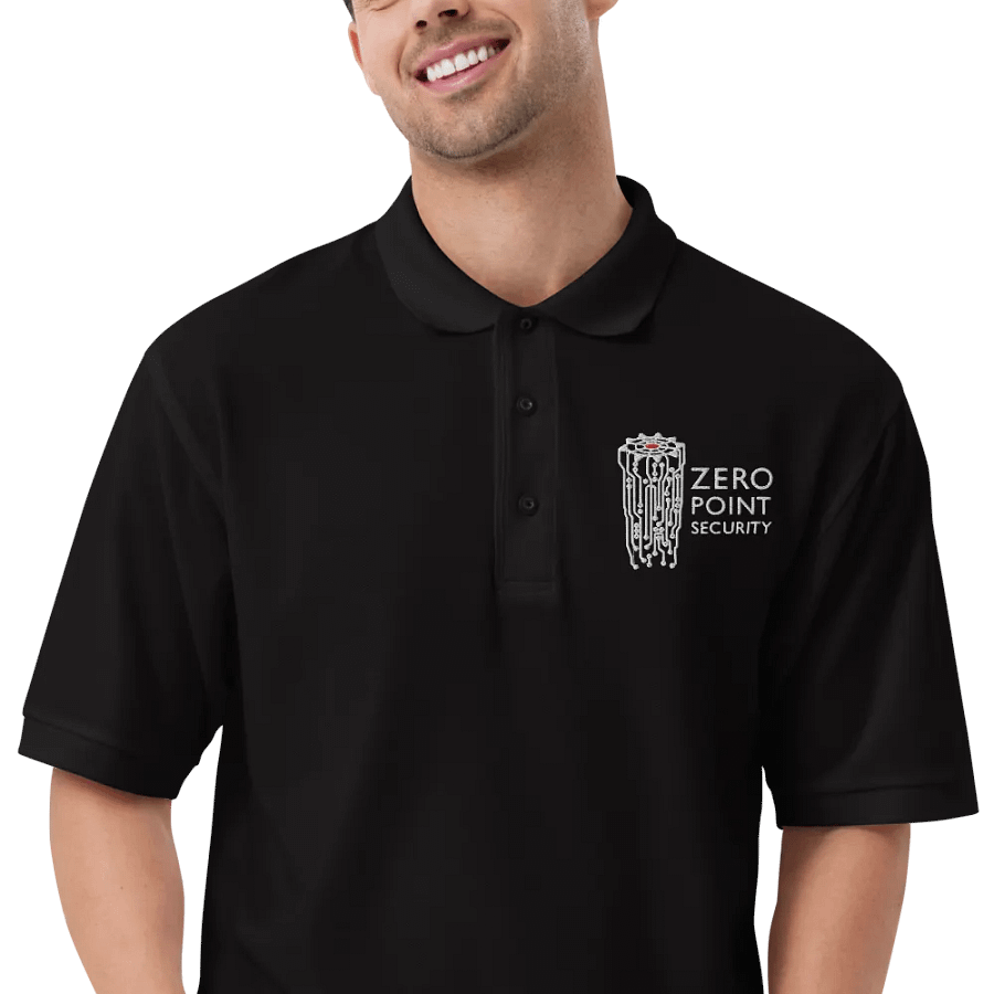 Zero-Point Polo Shirt (Black) product image (11)