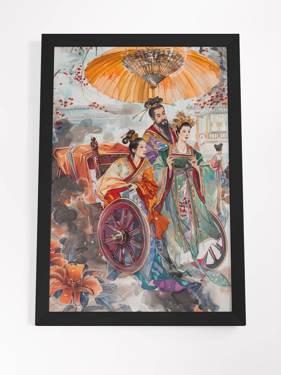 Historical regal scene with elegant figures in robes product image (4)