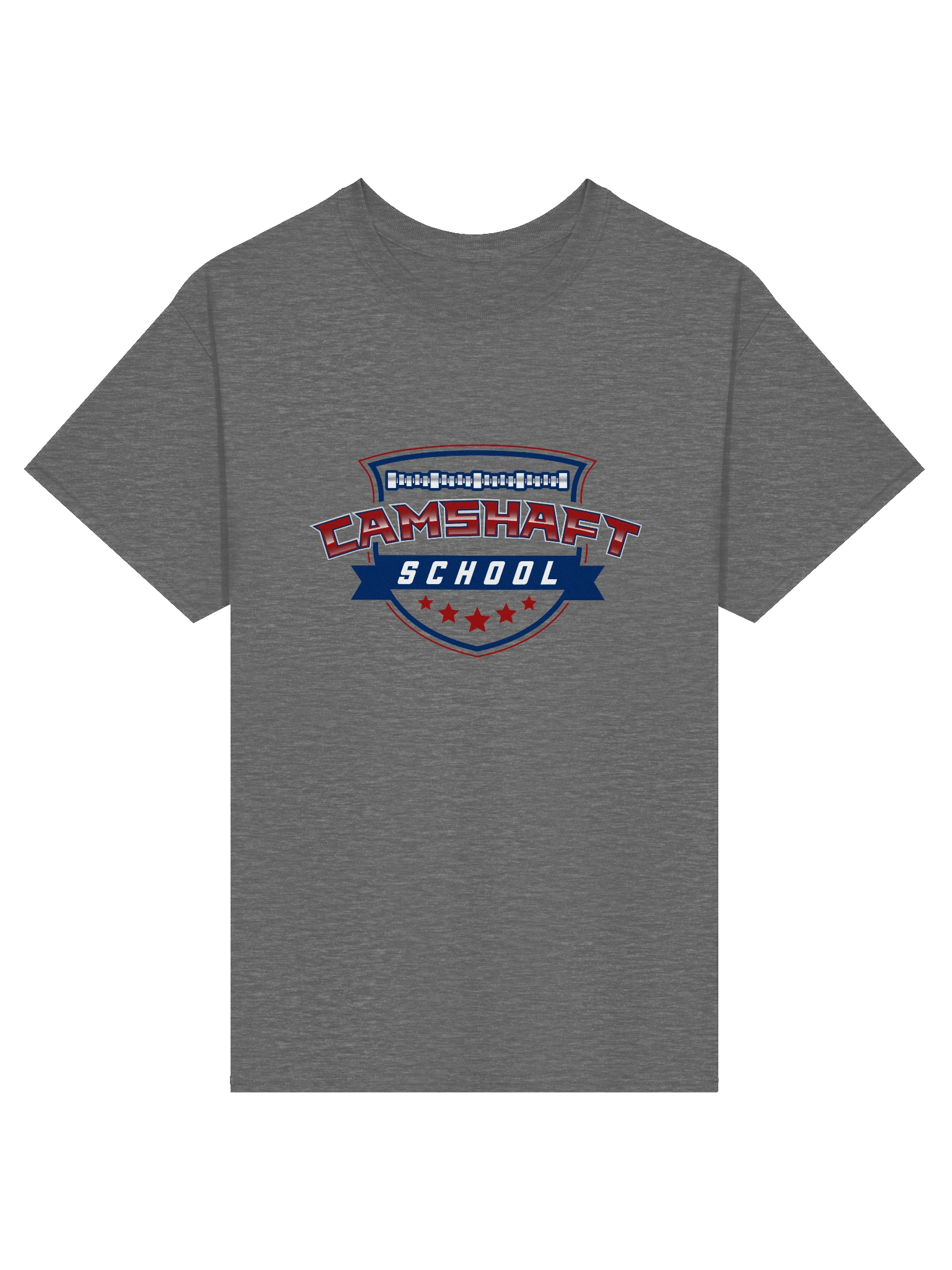 T-shirt - Red White and Blue on Graphite Heather product image (1)
