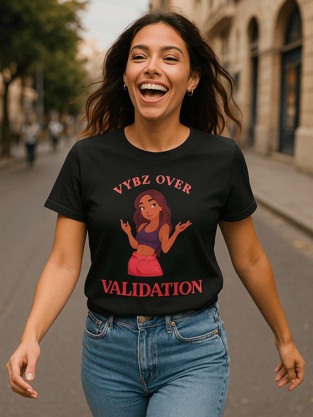 Vybz Over Validation, Women's Tee product image (2)