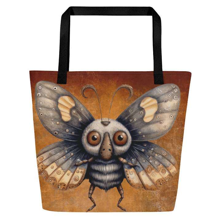 Spooky Moth & Spider Tote Bag. product image (2)