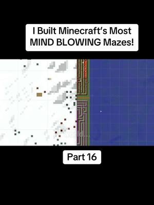 I built Minecraft’s most mind blowing mazes! Check out the full video on YouTube at LockDownLife. Link in bio! #Minecraft #minecrafthardore #lockdown #lockdownlife #hardcore #crazy #mazes#maze#mindblowing 