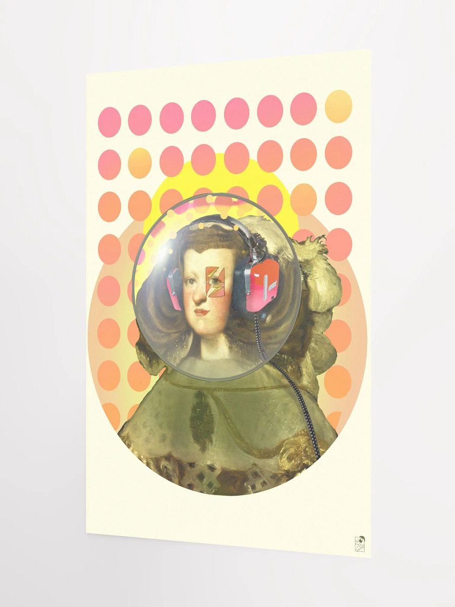 Queen of Space by Frank Fonik (AM/FM Radio Headphone) , Techno EDM Matte Paper Poster product image (3)