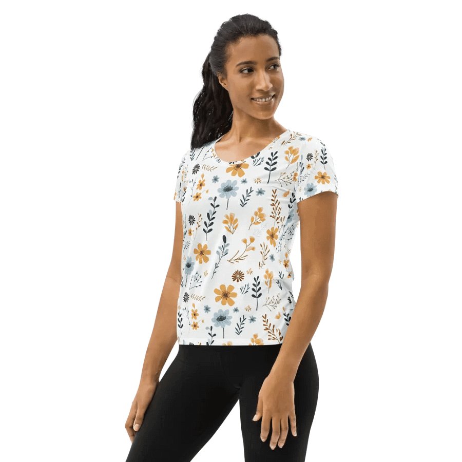 Blossom Burst Women's Athletic Tee product image (3)