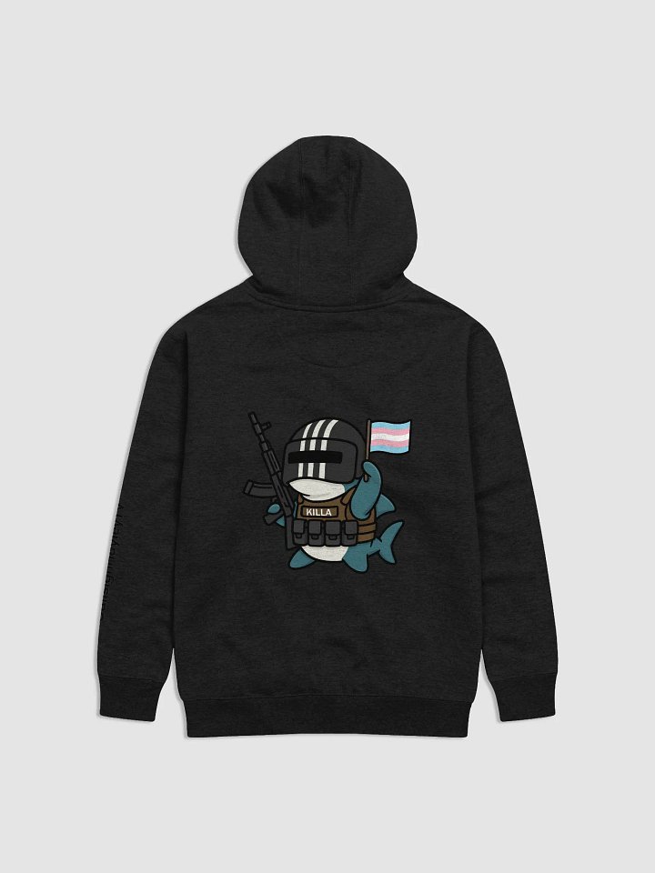 Heavy Armor, Heavier Pride – Blåhaj Tactical Hoodie product image (19)