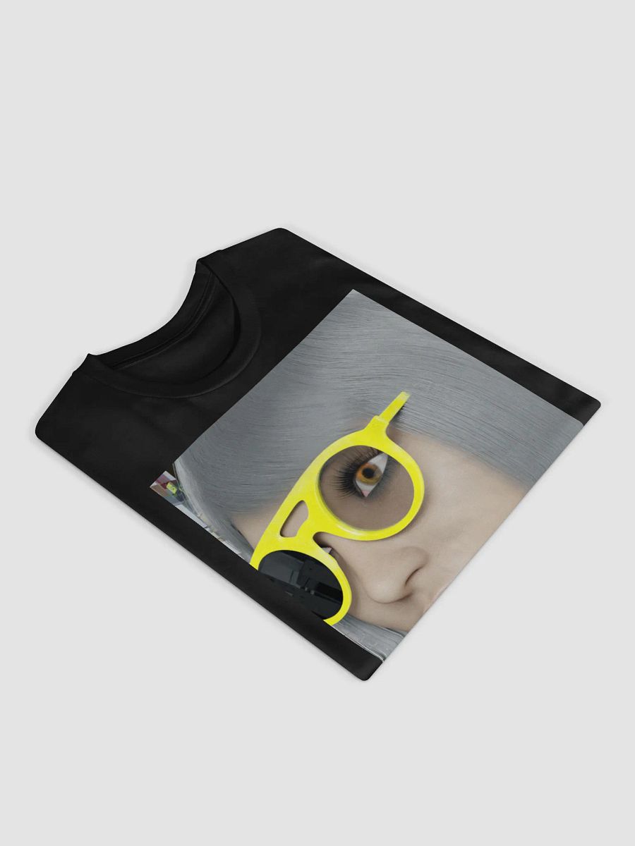 Gray Hair, Yellow Glasses: Unisex Premium T-Shirt product image (10)