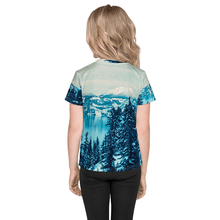 Crater Lake Lomopurple Kids Crew Neck T Shirt product image (2)