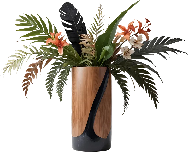 Dream of Eternity – Art Deco Botanical Arrangement PNG product image (1)