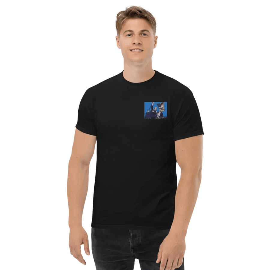 Trump Hero Front Embroidered Badge and Back Printed Tee product image (7)
