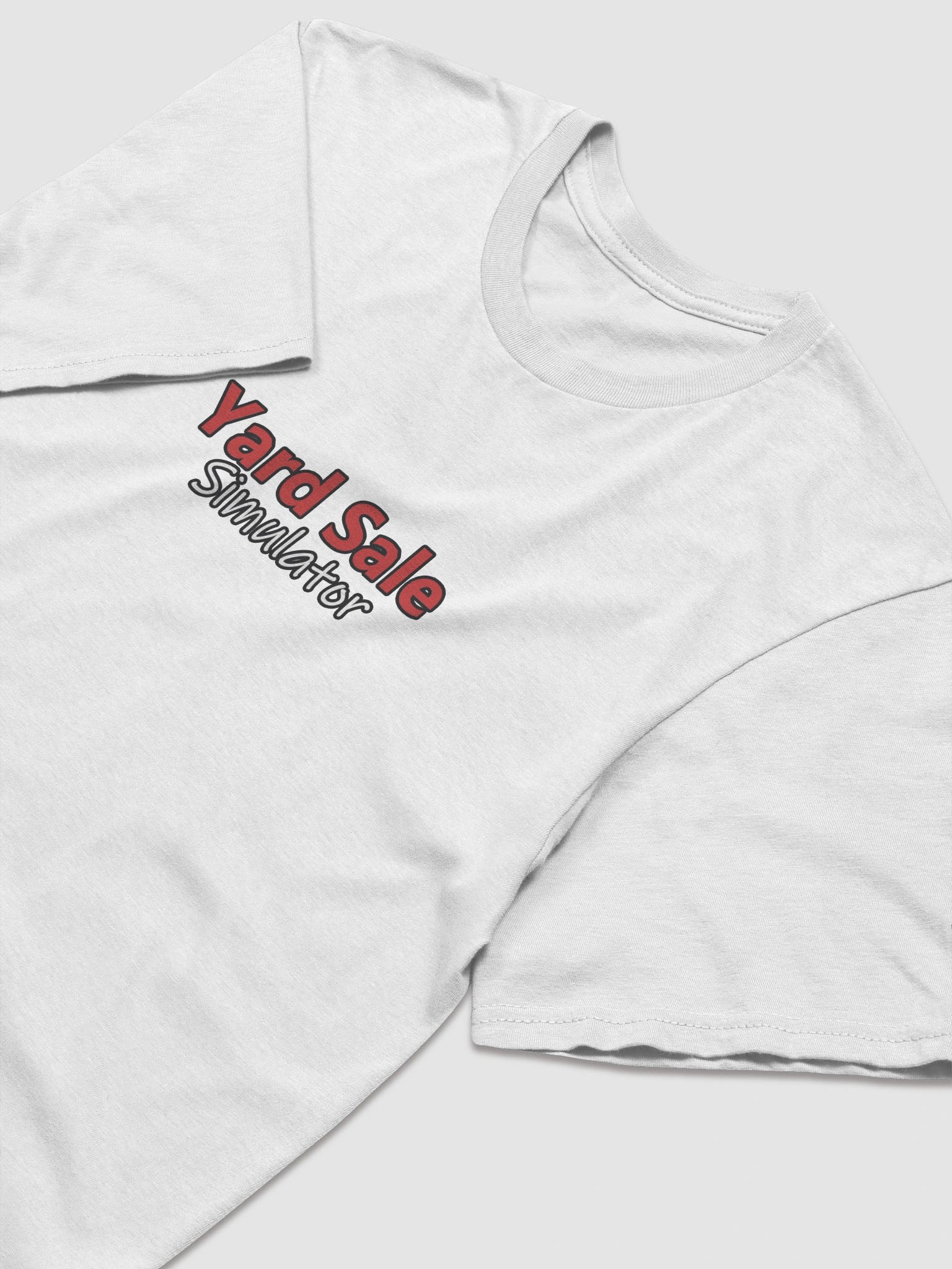 White Yard Sale Simulator T-Shirt product image (4)