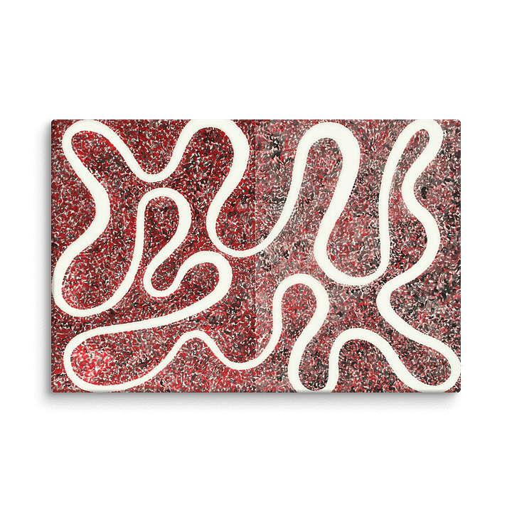 Black on Red Red on Black (2008) on canvas (24" x 36") product image (2)