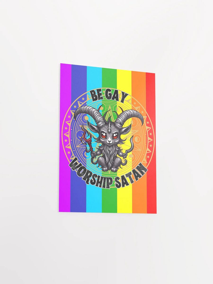 Be Gay Worship Satan Print product image (28)