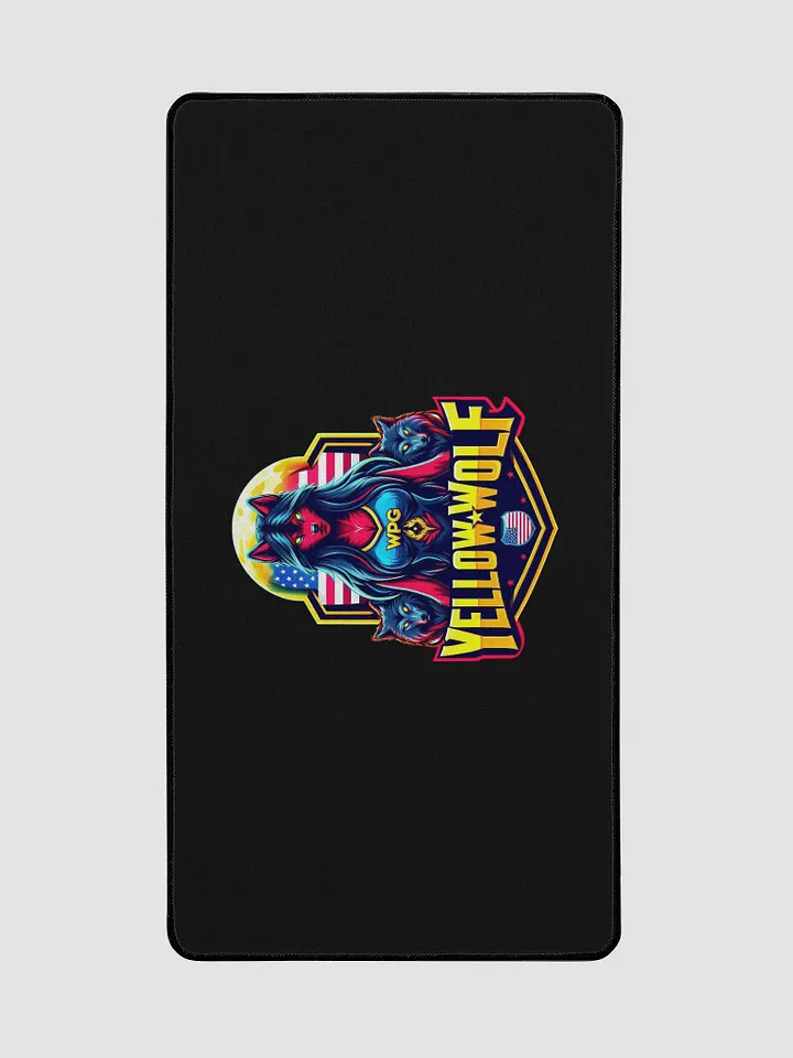 Yellow Wolf Gaming Desk Mat product image (2)
