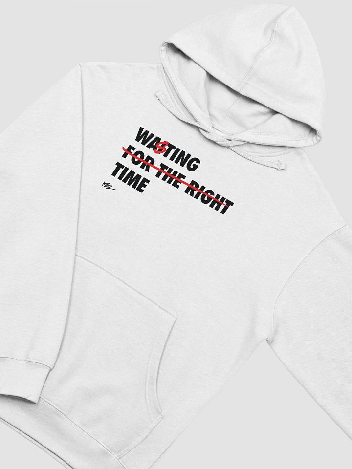 WASTING TIME HOODIE - WHITE product image (2)