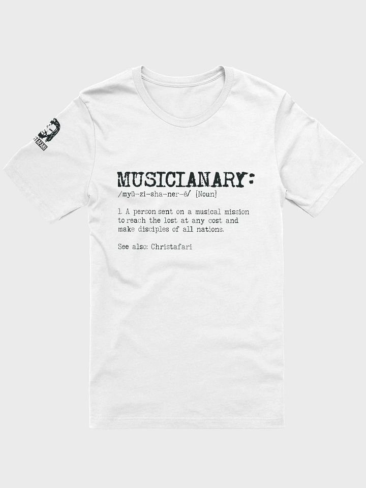 Christafari Musicianary Definition T-Shirt (BLACK ON WHITE) product image (1)