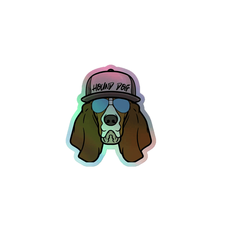 Hound Dog Holographic Sticker Set product image (1)