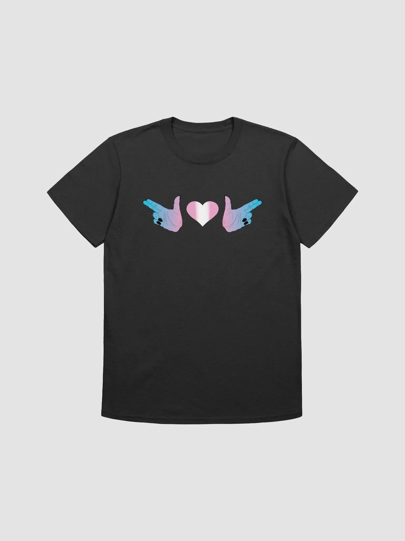 Finger Guns (trans flag) T Shirt product image (1)