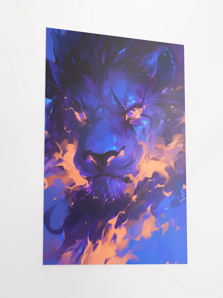 Fierce Flame Lion Poster product image (4)