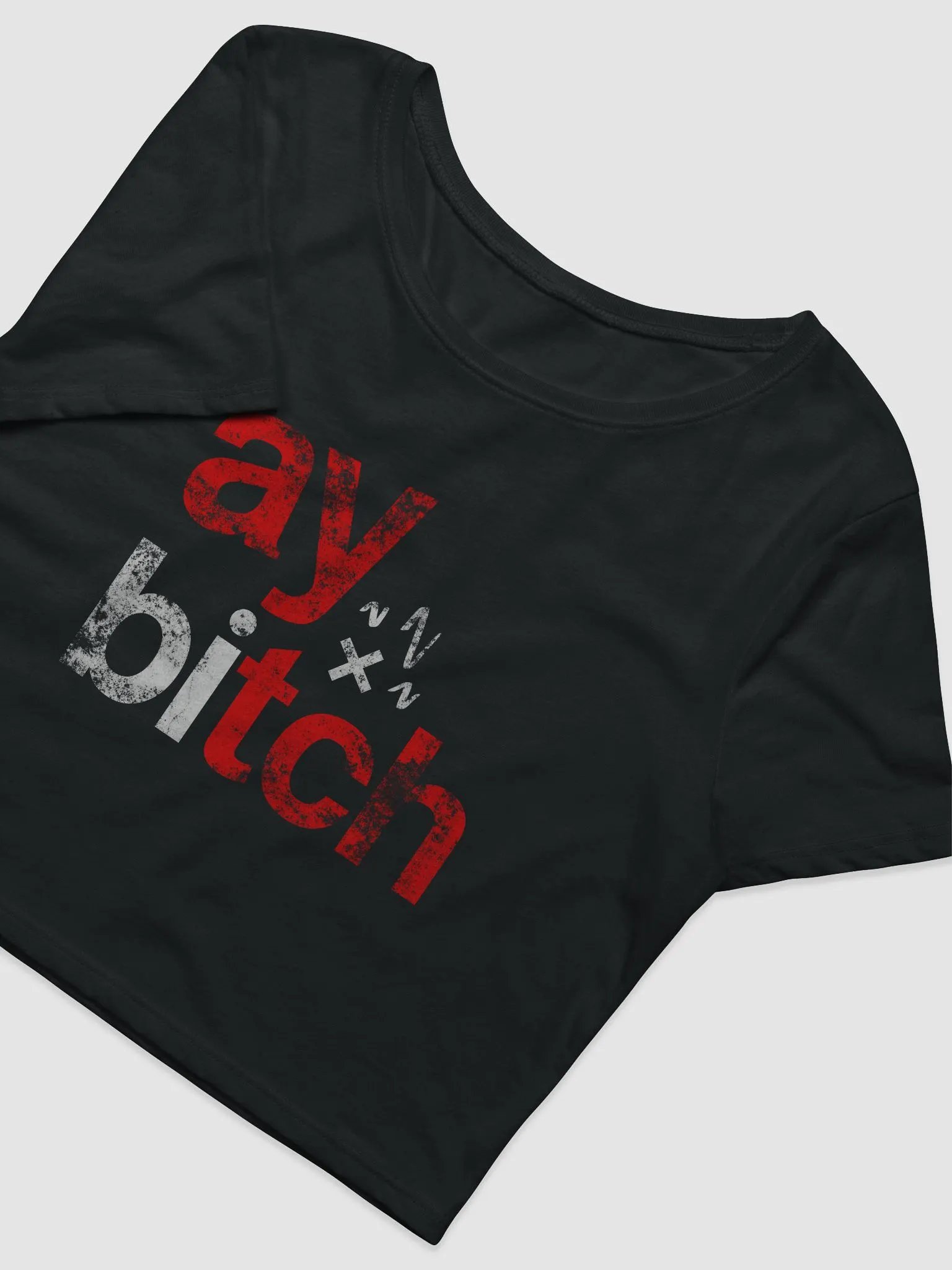 Ay Bitch Women's Crop Baby Tee product image (3)