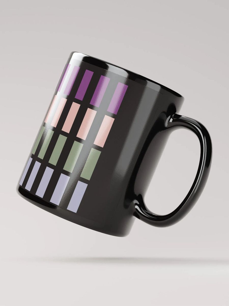 Contrasting Colores Rectangle Patterns Black Mug product image (2)
