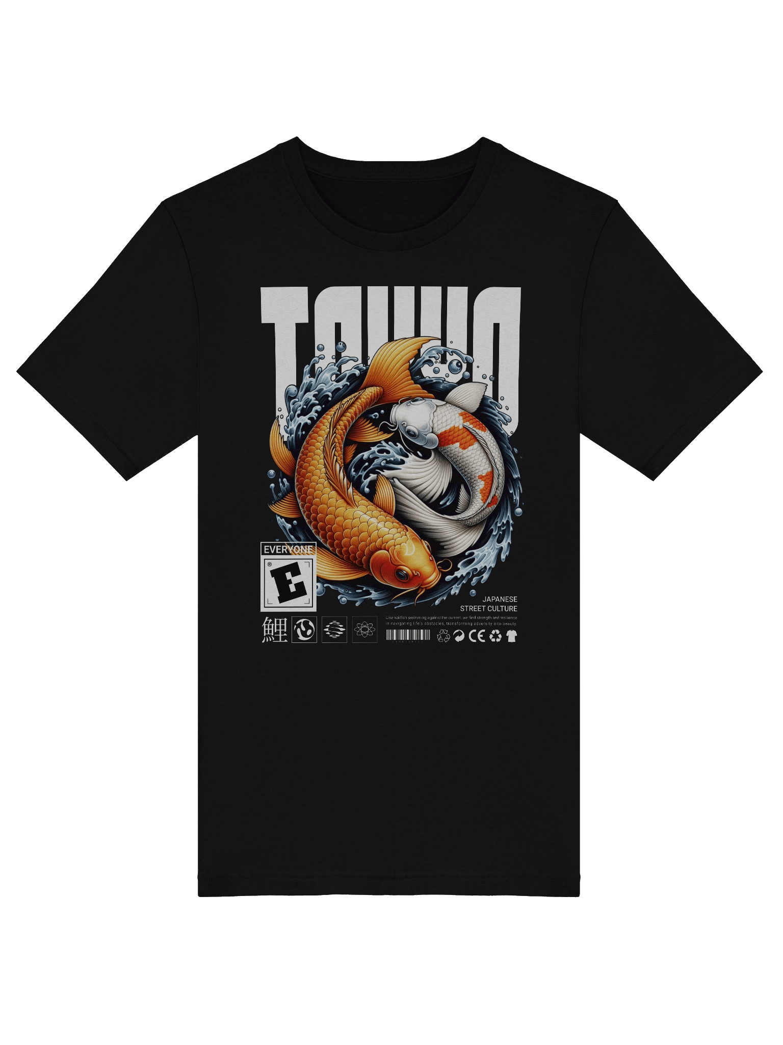 Koi Fish Graphic T-Shirt: A Fusion of Art and Tokyo Style product image (5)