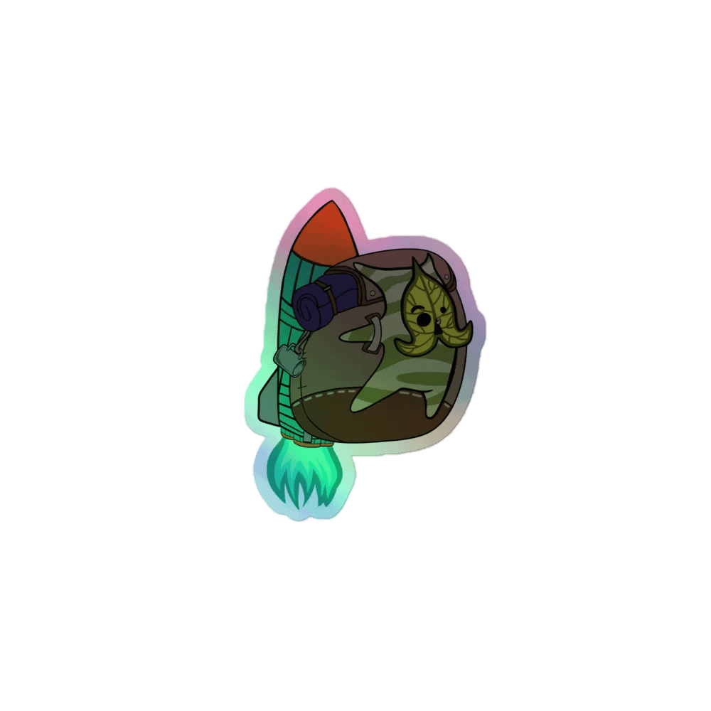 Rocket Korok Holographic Sticker product image (1)