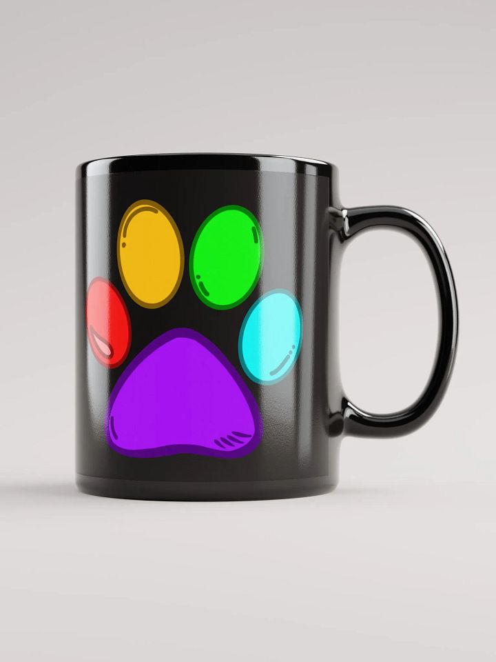 Black Colorful Paw Mug product image (2)