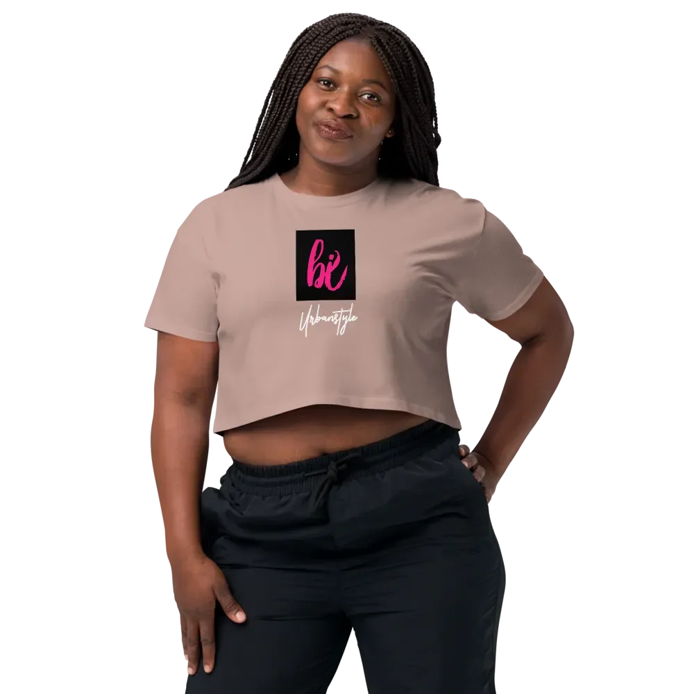 Pink Brushstroke 'bi' Women's Crop Top product image (4)