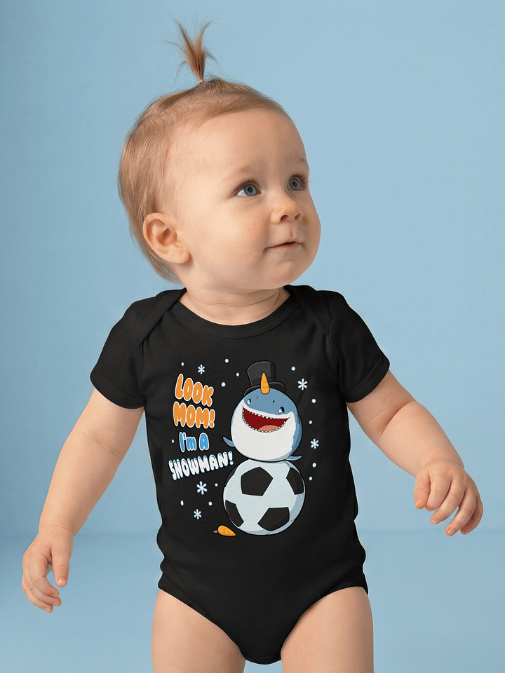 SNOWMAN Baby Short Sleeve Bodysuit product image (1)