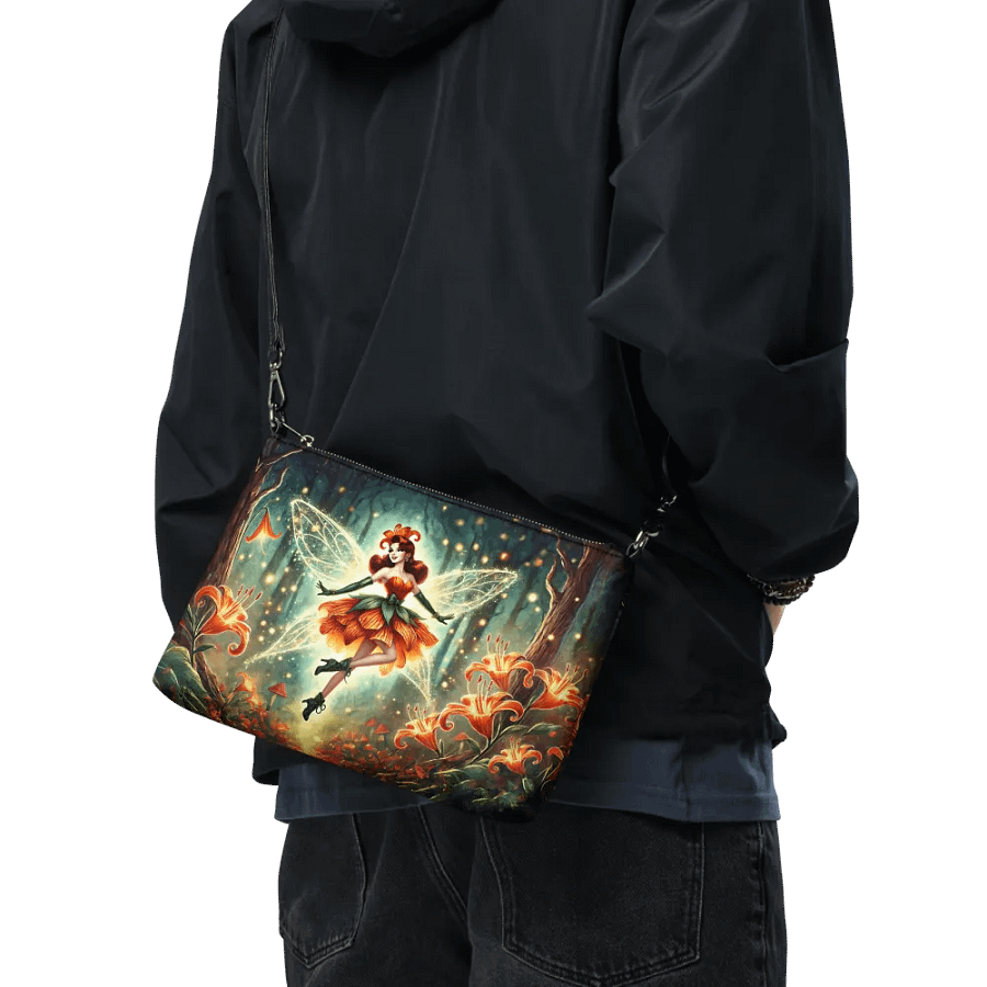 Enchanted Orange Lily Fairy Crossbody Bag - Fairytale Purse product image (9)
