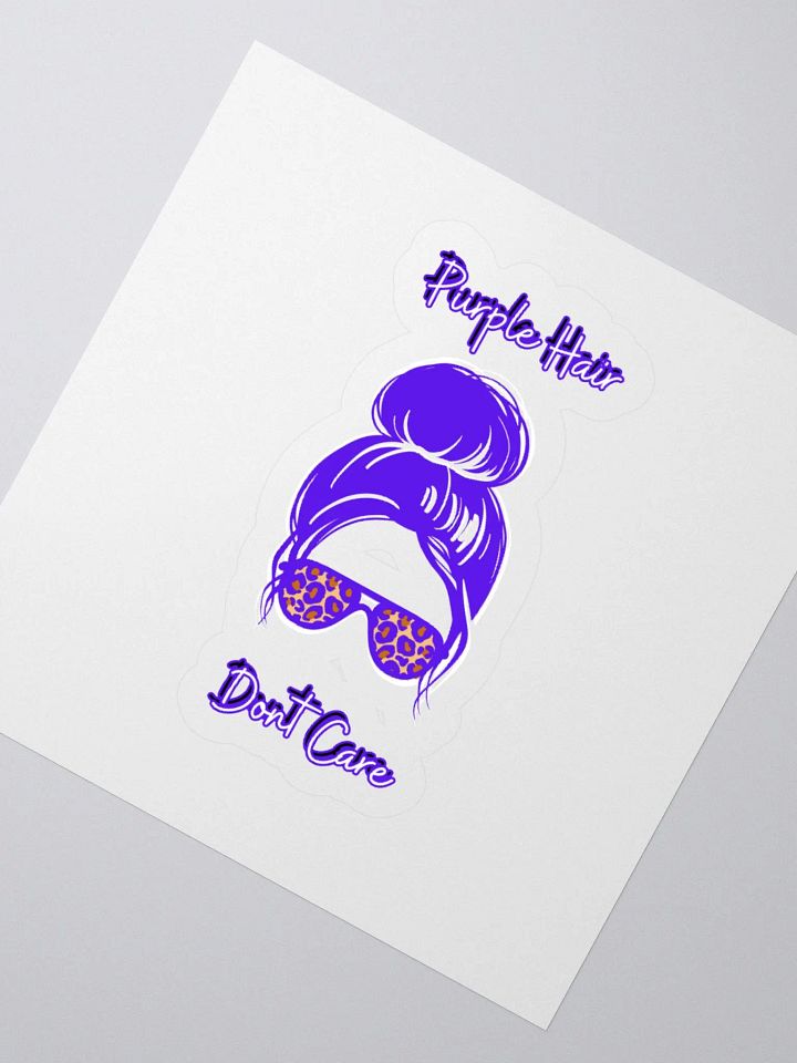 Purple Hair Don't Care Sticker Set product image (5)