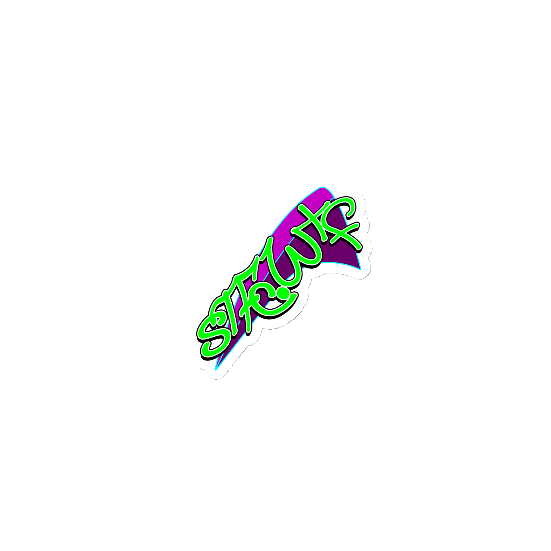 STFC.WTF Graffiti Die-Cut Magnet product image (1)