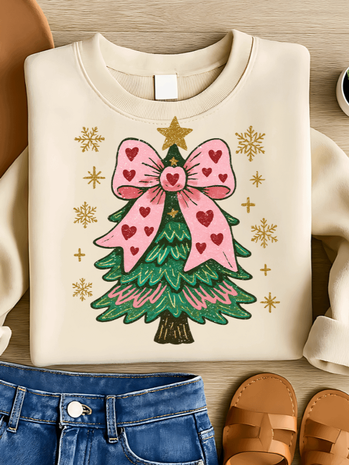 Christmas Tree Winter Sublimation PNG – Festive Holiday Clipart for T-Shirts – Cozy & Joyful Seasonal Design – 300 DPI Instant Digital Download product image (1)