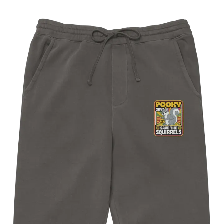 Save the Squirrels Embroidered Ultra Premium Retro Joggers product image (1)