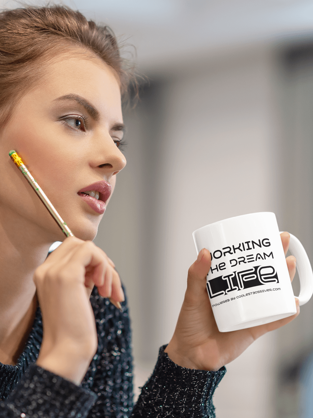 Working the Dream Life Coffee Mug – Motivational Ceramic Mug | Daily Inspiration | Purpose-Driven Drinkware product image (5)