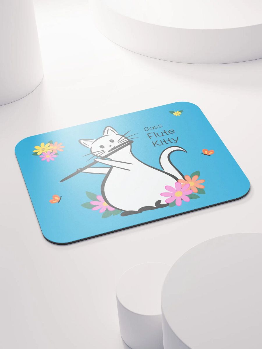 Flute Kitty Mouse Pad - Bass Flute product image (4)