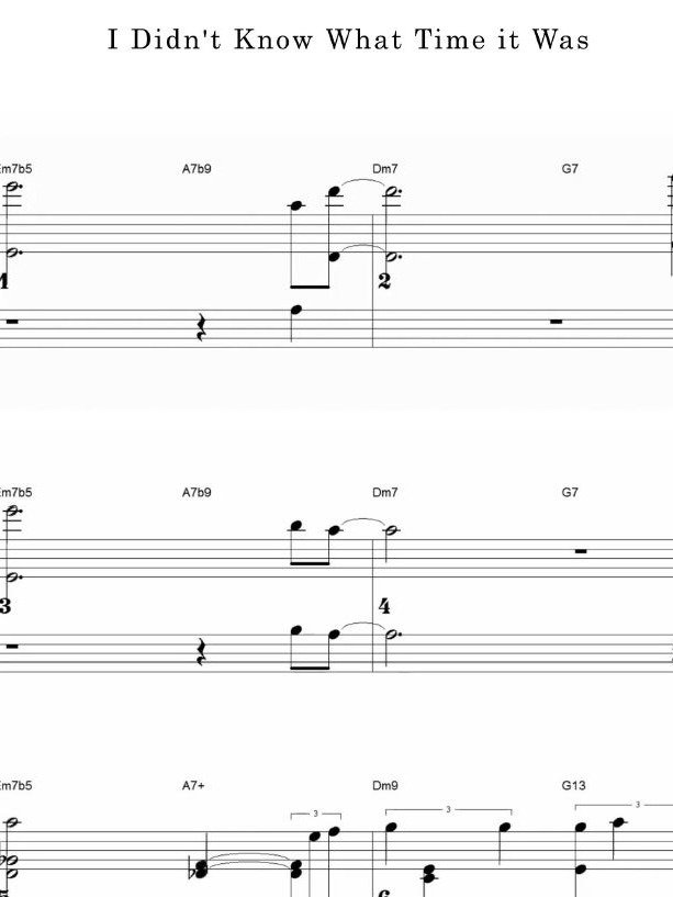 I Didn't Know What Time it Was - Piano sheet music product image (1)