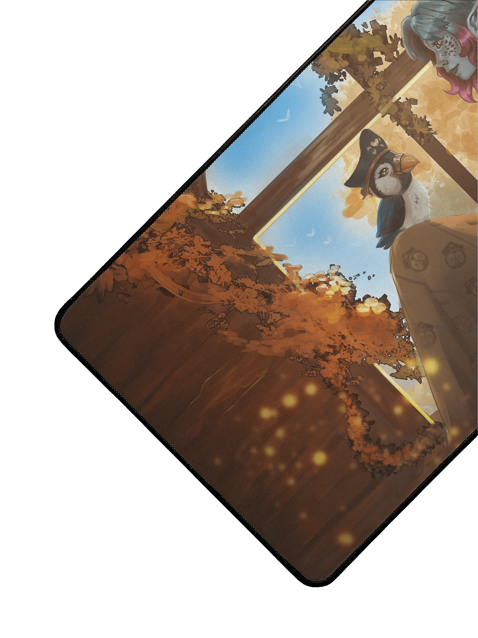A Friend in Fall Deskmat (15.5" x 31.5") product image (3)