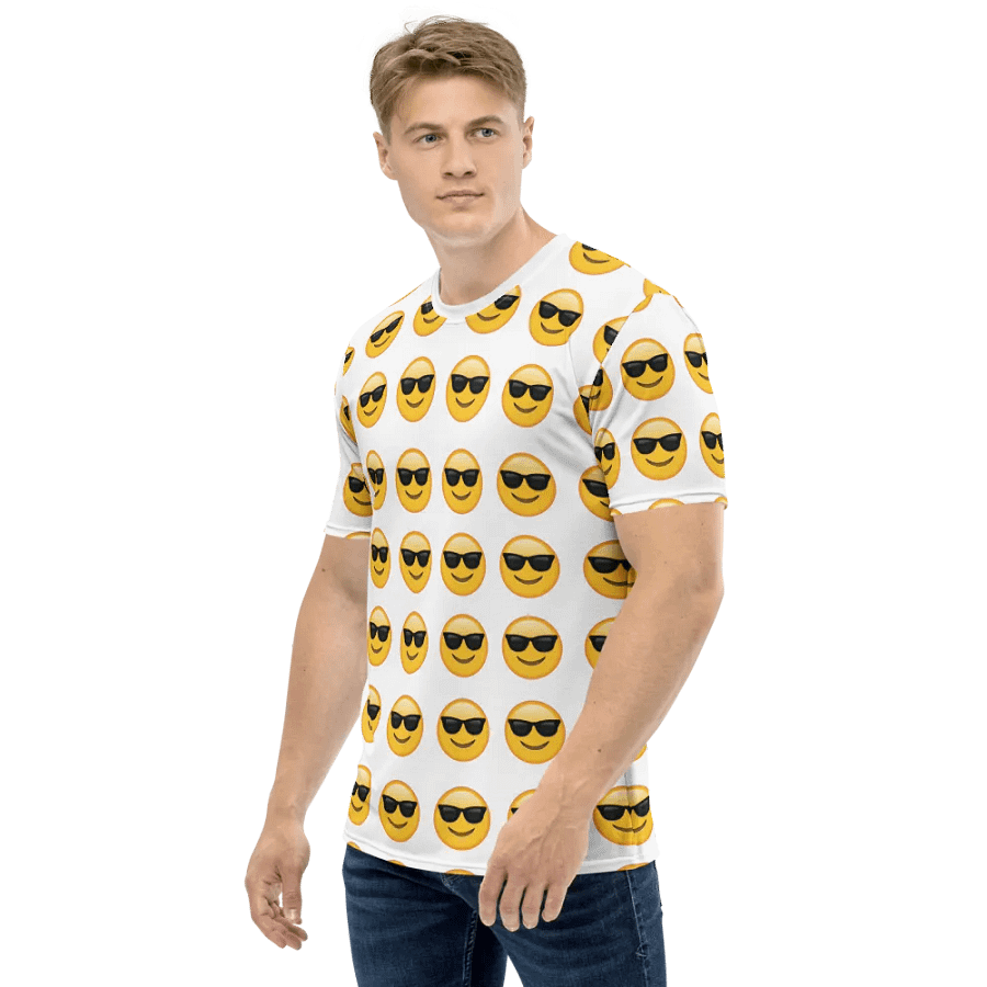 Cool Emoji - White - All-Over Print Crew Neck T-Shirt product image (1)