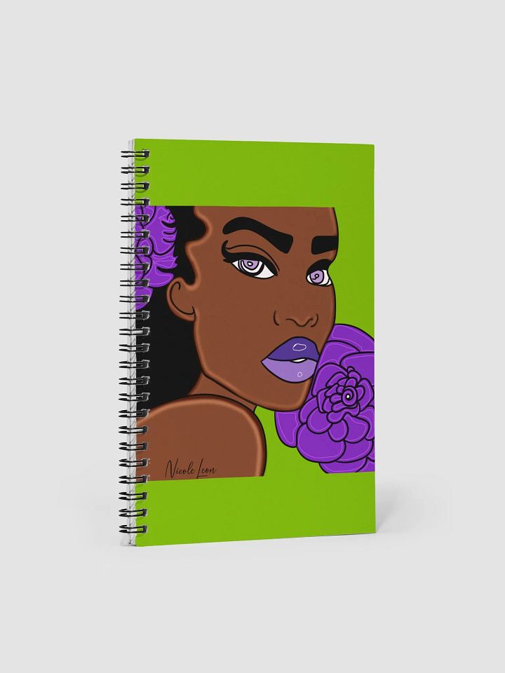 Purple Green Floral Notebook product image (1)
