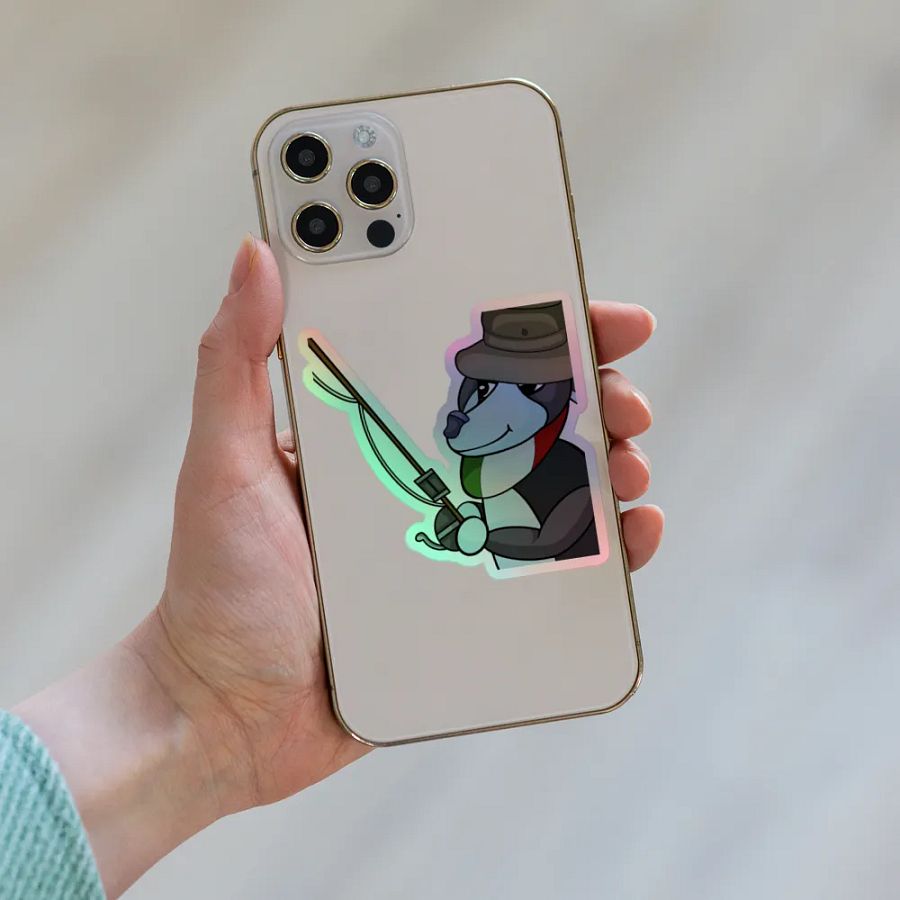 Fishing Holographic Sticker product image (8)