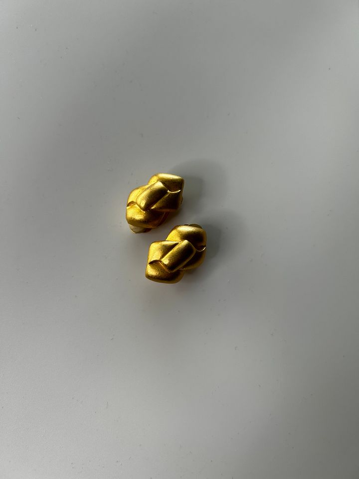 Vintage Givenchy Gold Tone Clip On Earrings product image (1)