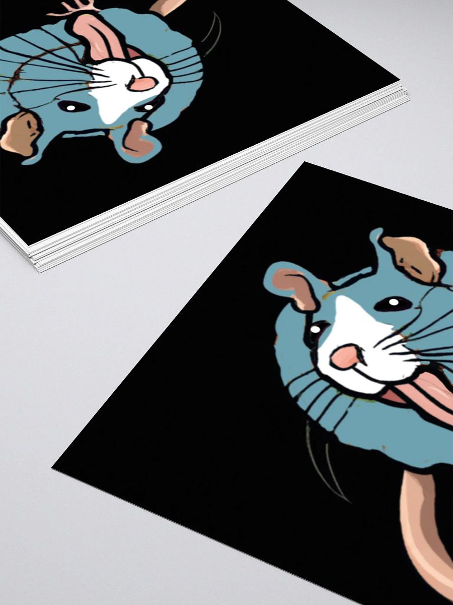 cheeky blue rat sticker product image (10)