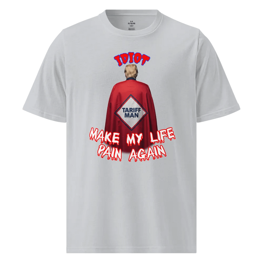 IDIOT TARIFF MAN: Bold and Sarcastic Athletic Tee product image (1)