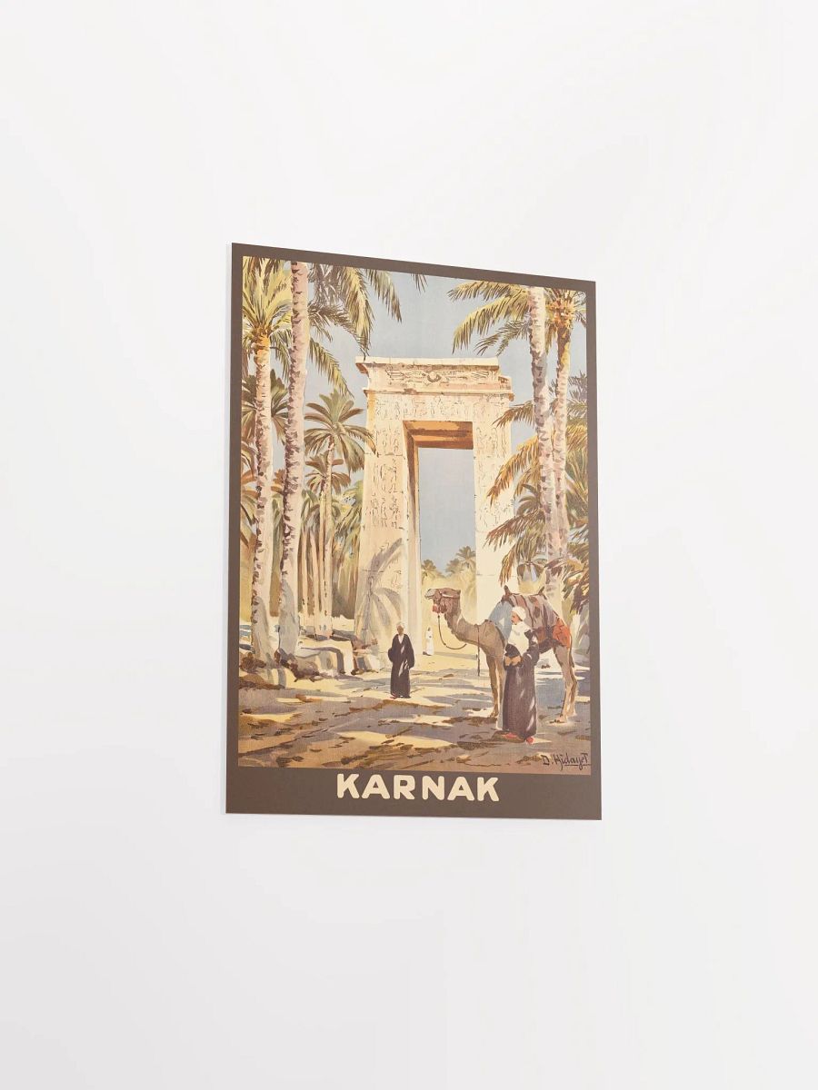 Egypt, Karnak, 1930 — retro vintage travel poster product image (8)
