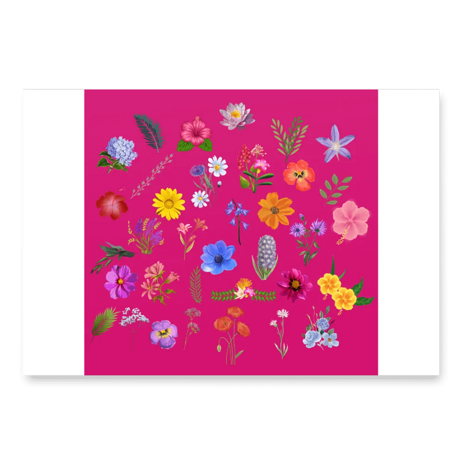 Floral Kaleidoscope Wrapping Paper Set product image (3)