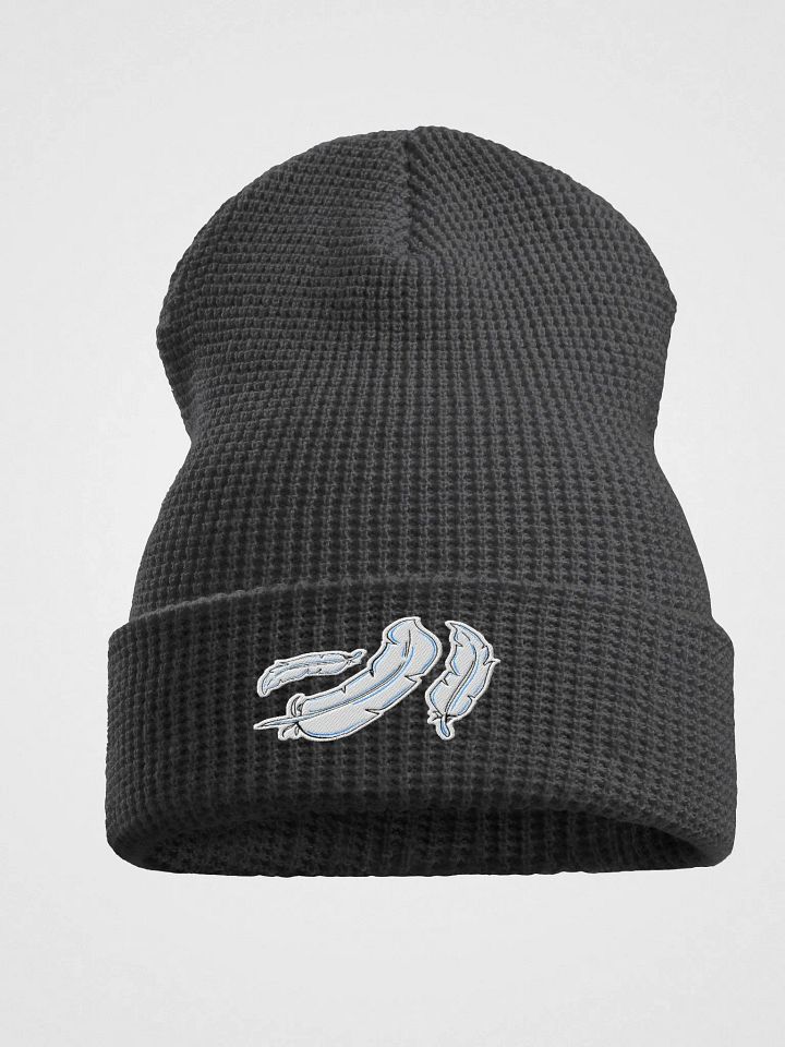 Blue Feather Light Waffle Beanie product image (1)