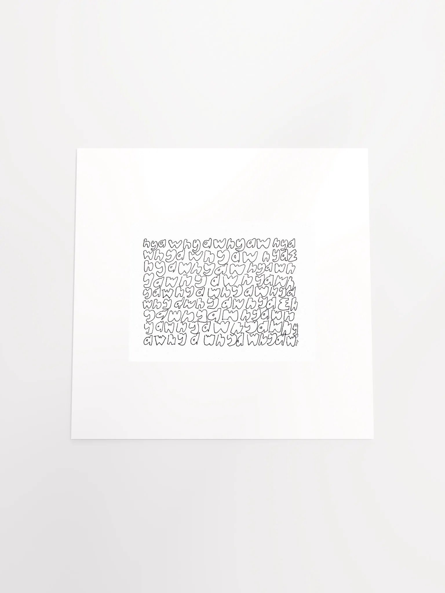 hyaw hyaw hyaw panel card print product image (3)
